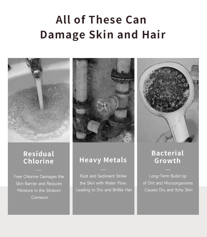 DayIn Filtered Shower Head with KDF + Calcium Sulfite, Reversible Anti-Clog Panel, Cloud-Like Gentle Spray & High Pressure Pulse, Universal Fit for Home & Travel