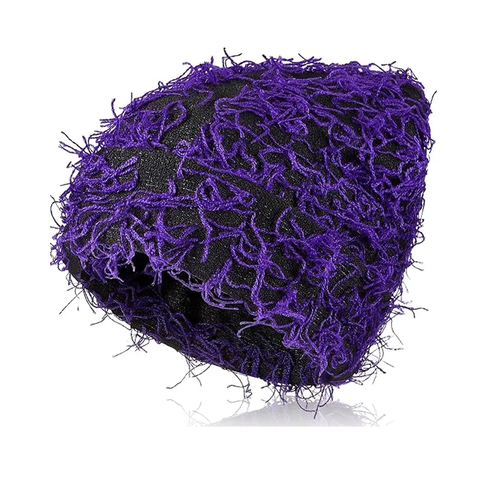 Black base with purple whiskers