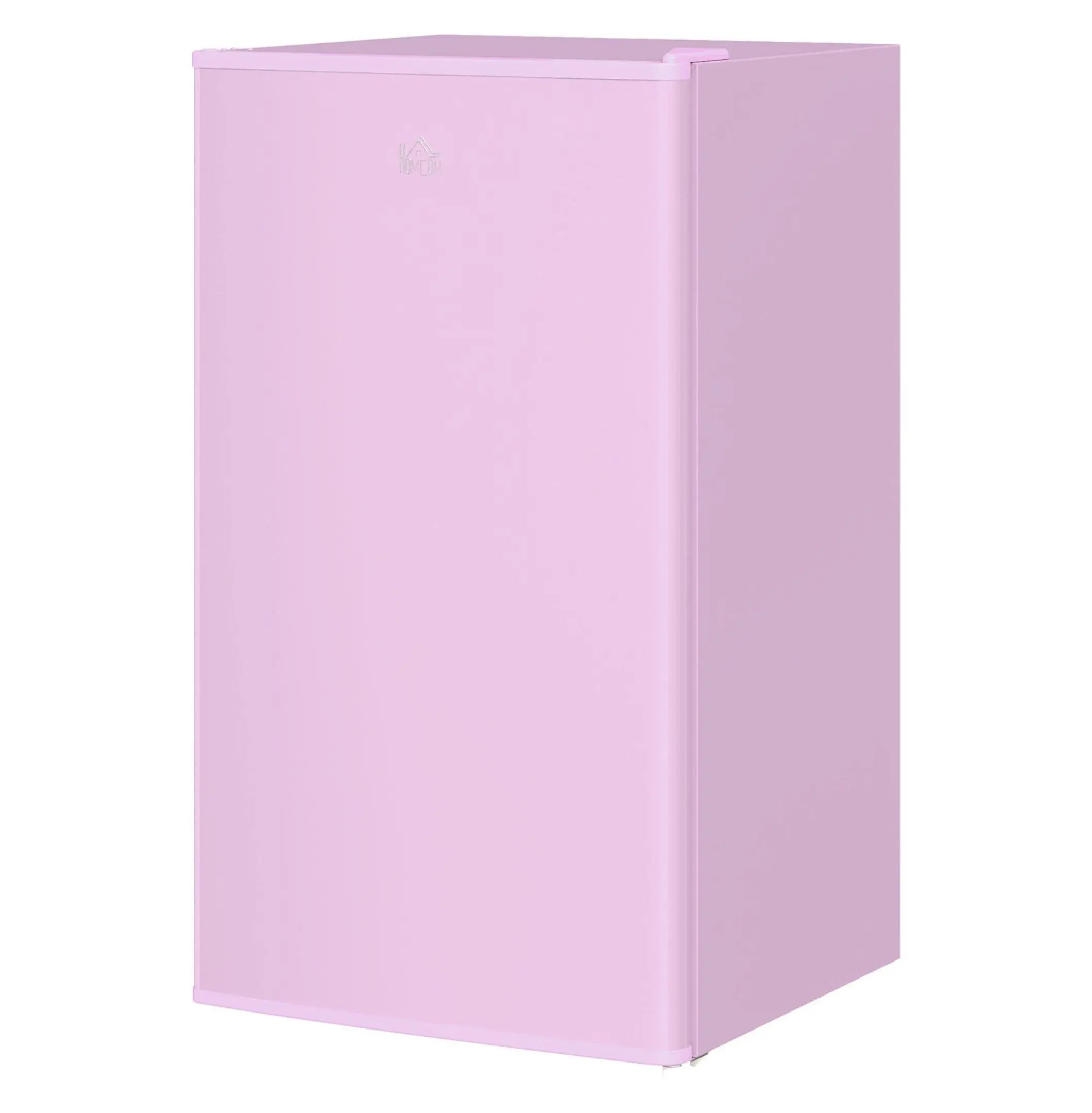Mini Fridge with Freezer, 3.2 Cu.Ft Compact Refrigerator, Adjustable Thermostat, Reversible Door, Pink - Dorm Room, Office, Bedroom