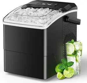 Silonn Countertop Ice Maker Machine, 26 lbs per Day, Fast Ice in 6 Minutes, Self-Cleaning Ice Maker, Compact Countertop Ice Machine for Home, Kitchen/Office/Parties