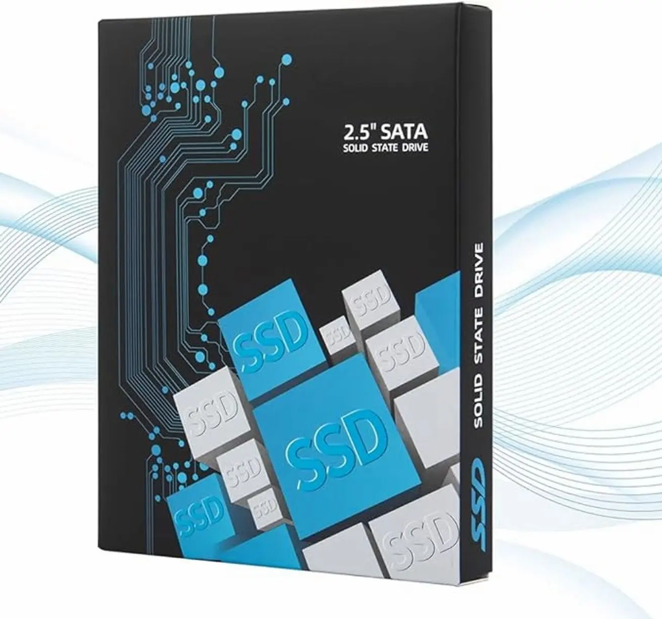 2.5 Inch SATA SSD External Hard Drive Enclosure Tool Free USB 3.0 Housing Case for Laptop Desktop Data Storage
