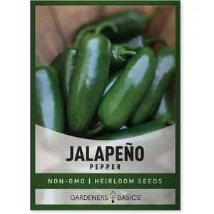 Jalapeno Pepper Seeds Heirloom Non GMO Plant Seeds Home Garden Vegetables Easy Grow Spicy Pepper Kit