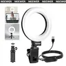 NEEWER BR60 5" Bi-Color Portable Mini LED Ring Light with Tripod Mount (1 Pack) - USB-Powered Camera Accessories for Smartphone Selfie, Content Creator Vlogging, 10-Level Dimming, Adjustable Color Temperature, Button Control, Clip-On