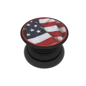 Magnetic phone grip and Stand Built in Magnets  (USA FLAG) Accessories Metal
