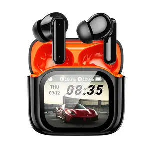 ANC Wireless Earbuds with Smart Touch Screen -Active Noise Cancelling Bluetooth 5.4 in Ear Earphones with Microphone,Stereo Sound - Long Battery Life Ear Buds Compatible with iPhone, Android,AI 156+ language - No subscription required