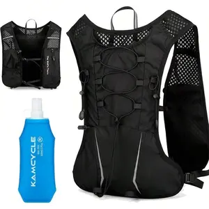 Running Vest Backpack with 500ML Soft Flask, Lightweight Hydration Backpack, Running Hydration Vest for Men Women, Hiking Cycling Climbing