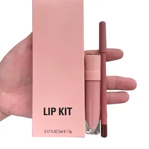 Nude Lip Kit Combo (Creamy Cocoa Butter) - Lipgloss Lipstick Glossy Lip Care Makeup teddy tint everyday Moisturize Hydrating Oil Nourishing Hydrate brown
