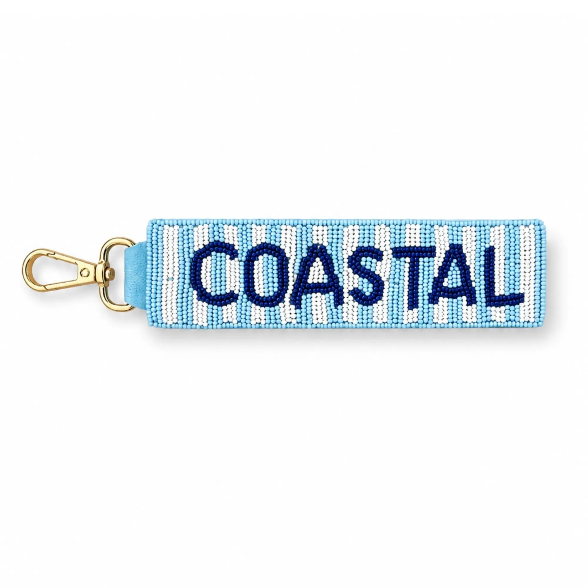 Coastal Beaded Wristlet Keychain