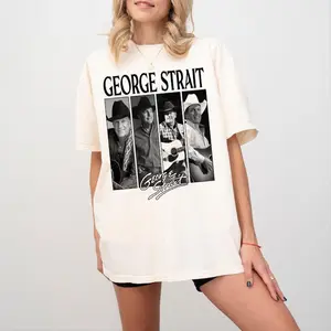 Vintage George Strait Eras Graphic Tee, Country Music Fan Gift Unisex Clothing