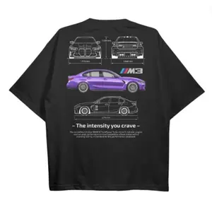 Drive in Style: Car-Themed T-Shirts, G80 M3 T-Shirt, G80 M3 Technical Specs T-Shirt, Ride the Style, Racing Shirt, Sport Car Shirt Top Menswear JTG