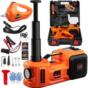 SZTAA Electric Car Jack 5 Ton 12V Hydraulic Floor Jack with Impact Wrench & Air Pump for Easy Tire Pressure Change - Essential Emergency Road Repair Kit for Accidents - Parts Lighter Perfect Christmas & New Year Gift ldea Heavy Duty