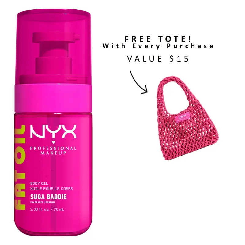 [NEW] Suga Baddie Fat Oil Scented Body Oil, 24H Hydration, 4 Glowy Finishes, NYX Professional Makeup