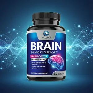 Brain Memory Supplement Capsules - 3X Strength Nootropic Formula for Focus Concentration & Mental Clarity Support - Cognitive Health Supplement with Bacopa Phosphatidylserine & DMAE - 60 Capsules