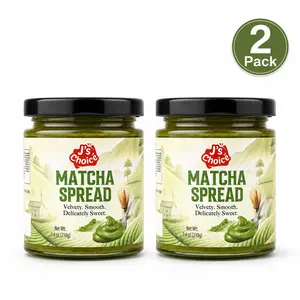 J’s Choice Matcha Spread, 2 Pack, Creamy Matcha Green Tea Spread, 7.4 oz Each