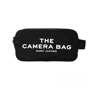 Pre-owned MARC JACOBS Canvas, Cotton Crossbody Bags The Camera Women's Black Canvas Crossbody Women's Bag