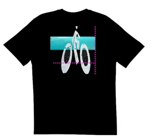 Sonic Strika  T-shirt Cyber Blue Medium Unisex Casual Wear Simple Bold Design Basic Versatile Everyday Style