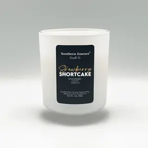 Strawberry Shortcake Candle | Fruity Dessert Scented Candle