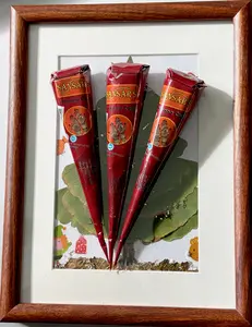 Henna Tattoo Kit(3 Cones,25g Each) Three templates are included