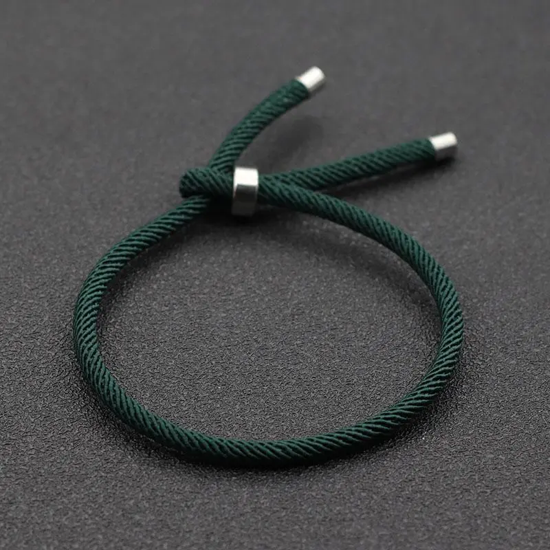 Minimalist Rope Bracelet For Women Men 100% Unfading Ajustable Stainless Steel Braclet Outdoor Camping Braslet Couple Brazalete