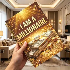 Millionaire Mindset Manifestation Notebook, Wealth Attraction Journal, Goal Setting & Abundance, Spiritual Growth, Hot Item