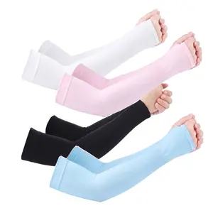 2-Pack Fingerless UV Protection Arm Sleeves – Cooling, Breathable, Stretchy & Comfortable for Outdoor, Sports，Camping, Cycling，Travel & Summer Activities