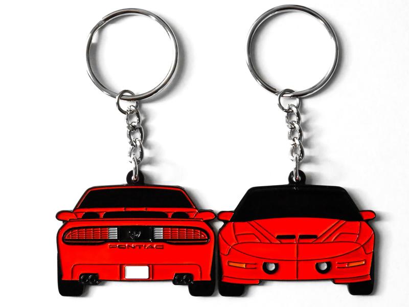 Pontiac Trans Am Keychain 2-SIDED 1993-1997 Firebird Accessories Key Ring Cool & Unique Gifts For Enthusiasts, Car Guys, Muscle Car Lovers Dad, Him,