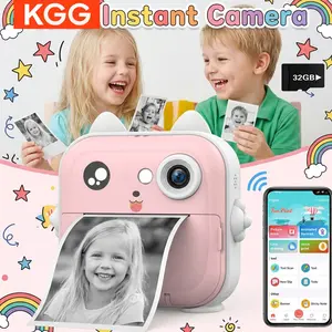 Q5 Cute Camera, Portable Camera, Student Multifunctional Instant Imaging Digital Camera, Optional 32GB Card, Wireless Print, Bluetooth-compatible, Indoor Outdoor Use