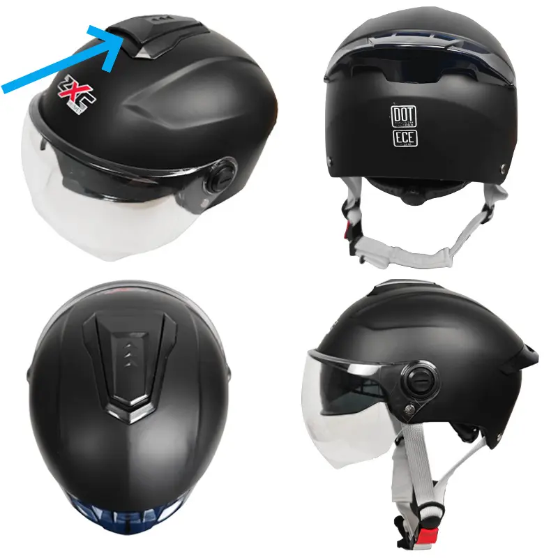 ZXC Anti-Fog Dual-Lens Electric Vehicle Helmet, Unisex All-Season Half Helmet, Anti-Scratch Dual Lens Design, Windproof Dustproof Shock Absorption, Portable Lightweight & Comfort Lining, Adjustable Buckle for Adult Men Women Urban Commute Scooter Riding ZXC Anti-Fog Dual-Lens Electric Vehicle Helmet, Unisex All-Season Half Helmet, Anti-Scratch Dual Lens Design, Windproof Dustproof Shock Absorption, Portable Lightweight & Comfort Lining, Adjustable Buckle for Adult Men Women Urban Commute Scooter Riding