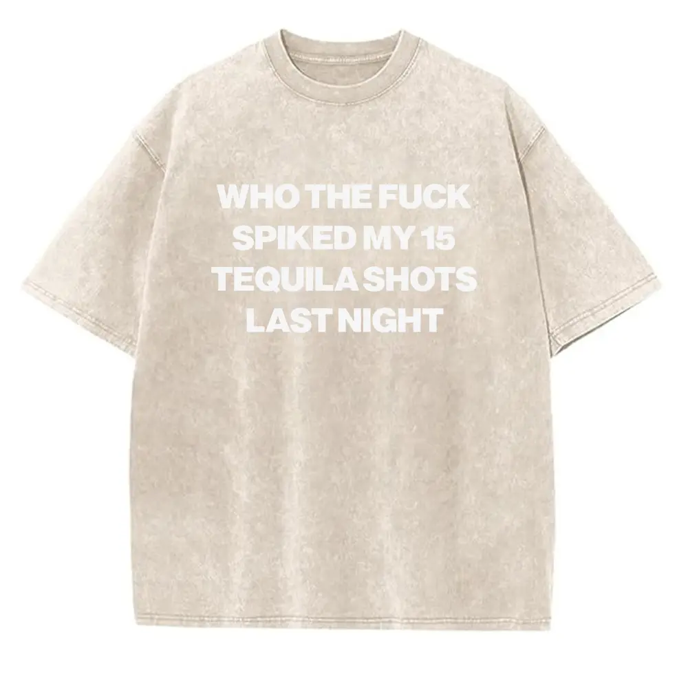 Washed T-shirt-Apricot