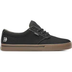 Etnies Jameson 2 Eco Skate Shoes - Black & Brown, Round Toe, Laces Closure, All Seasons, Eco-Friendly, Closed, Comfortable, Classic Style