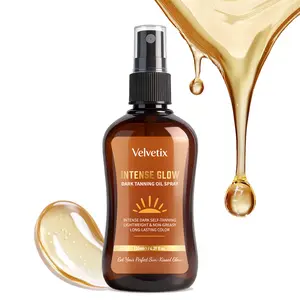 Velvetix Self Tanning Oil Spray | DHA Bronzing Body Oil for Dark, Sun-Kissed Glow | Lightweight & Long-Lasting | 4.39 Fl Oz#Summervibes summerwins