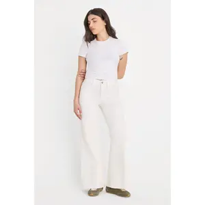 GOOD PETITE PALAZZO JEANS | WHITE001