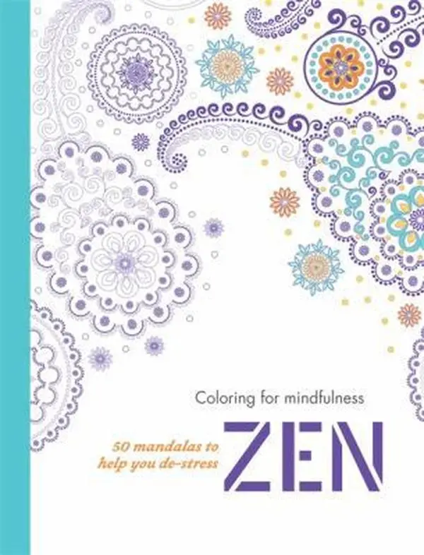 USED Hamlyn 50-Mandala Mindfulness Coloring Book, Very Good Condition, Stress-Relief Book (Paperback)