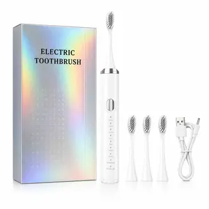 BENBO YS01 Sonic Electric Toothbrush for Adults, 8 Cleaning Modes Rechargeable Toothbrush with Soft Bristles, USB Charging, Smart Timer, Lightweight Power Toothbrush for Daily Oral Care,electric toothbrush kit, Pink/White/Black