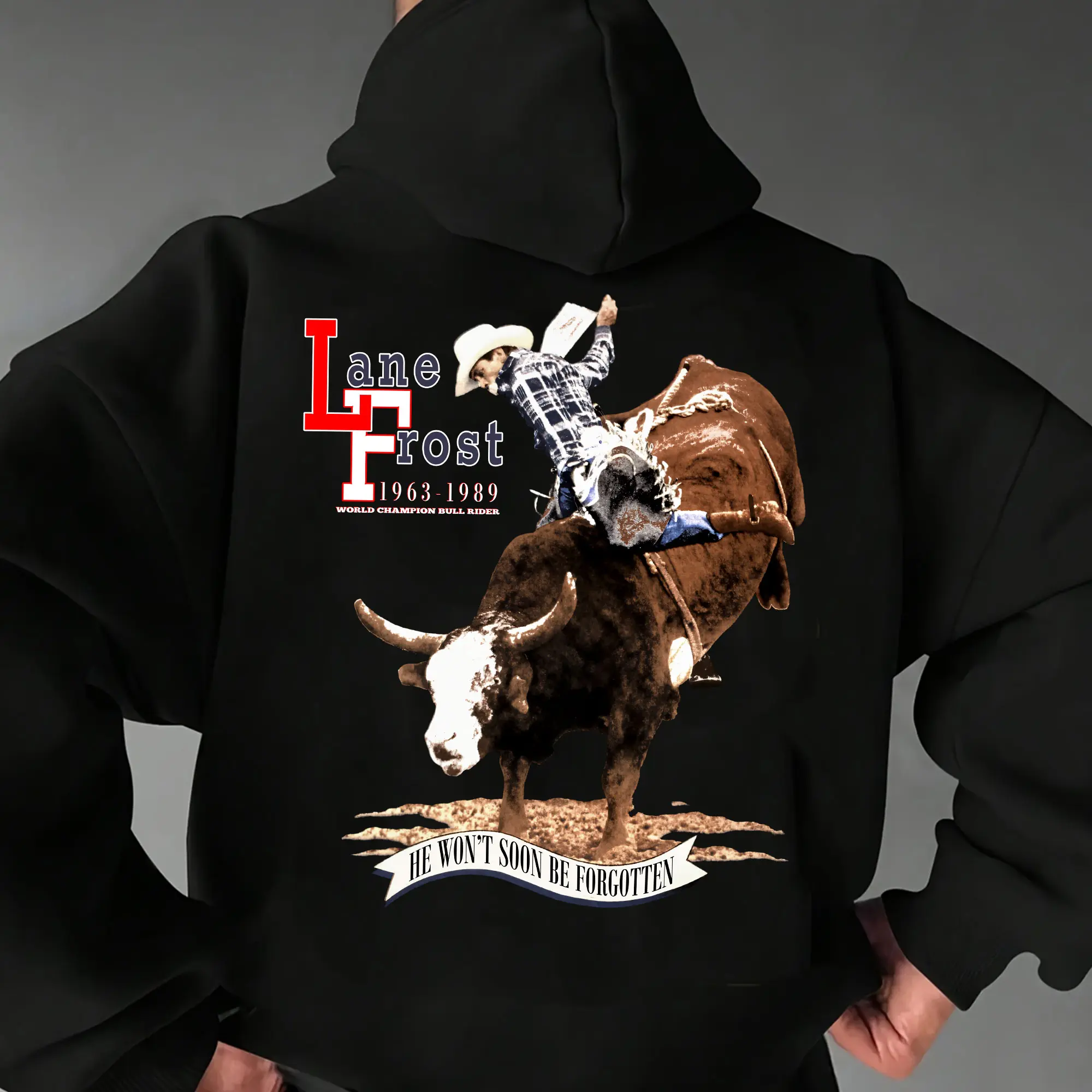 Vintage Rodeo Memorial Hoodie, 80s Cowboy Style Pullover, For Women For Men, Western Heritage Outfit, Retro Bull Riding Sweatshirt, Southern Grit Look, Wild West Aesthetic, TikTok Rodeo Core