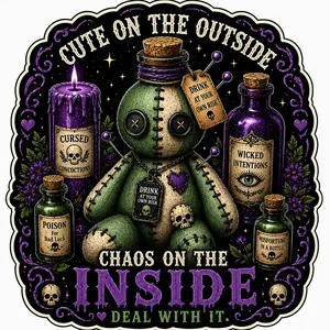 potion voodoo doll magnet