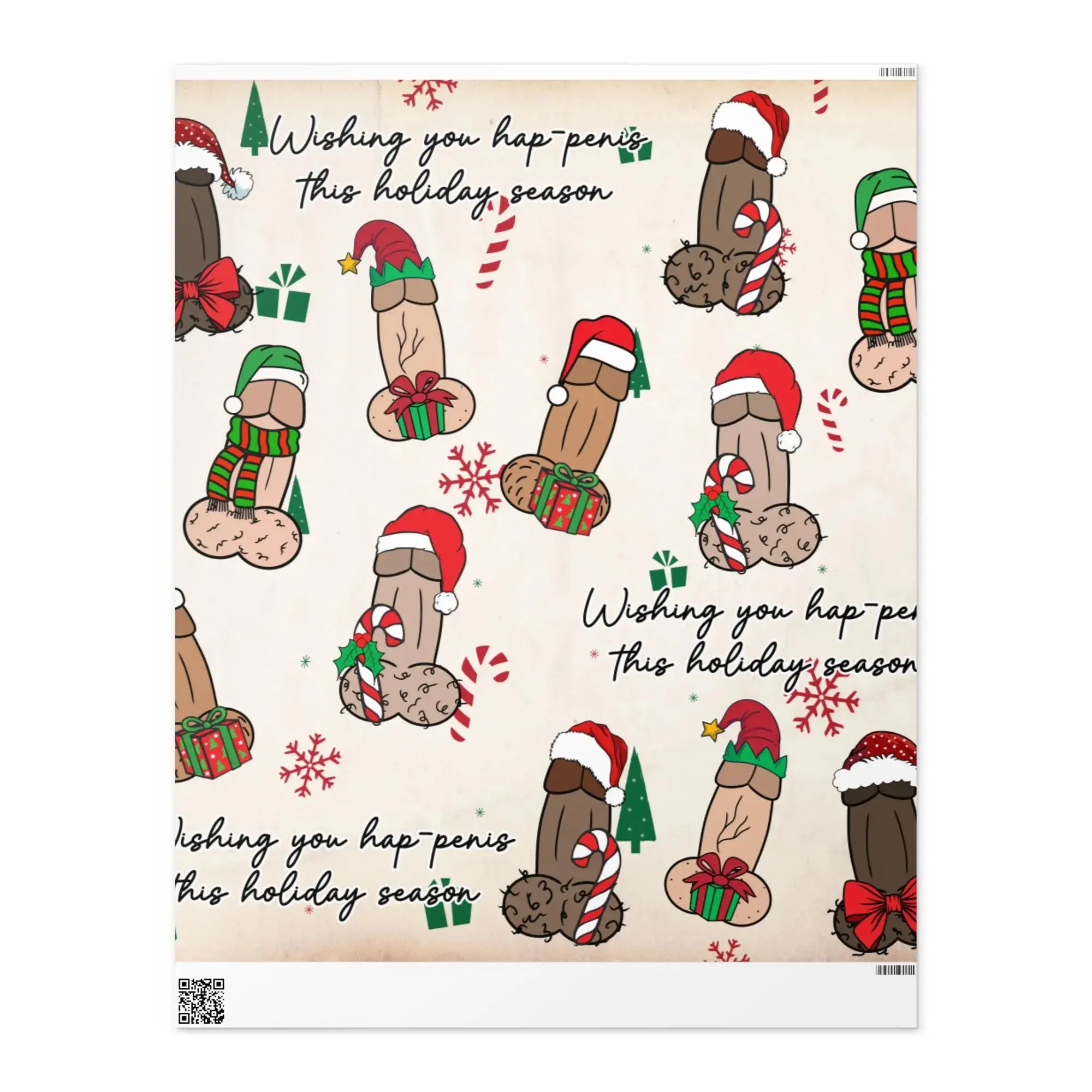 Wrapping Paper For Adult - Gift For Friends - Paper Gif - Wrap For Holiday - Draw Paper Wrapping Paper For Meme Christmas Gift |