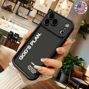 Minimalist Christian Bible Verse Quote Aesthetic Design Case for iPhone 17 16 15 14 Pro Max 13 12 11 XR XS Plus Air Slim Shockproof Anti Drop Protective Durable TPU Cover