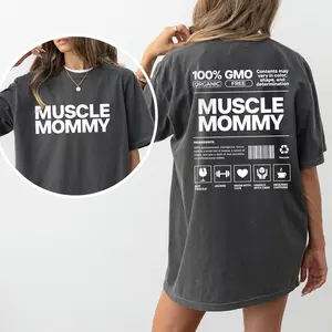 Muscle Mommy Comfort Colors Shirt, Muscle Mom Era Graphic Tee, Weight Lifting Mama Clothing, Mother's Day Gifts, Funny Gifts For Mom