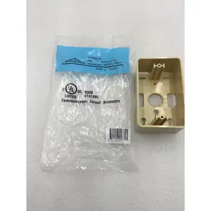 Allen Tel Products AT30M-09 Ivory Single Gang Surface Mount Box