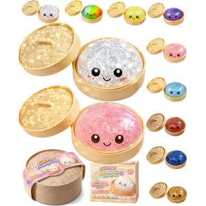 Glitter Series Expressive Big Dumpling Squishy - Blind Box, Mysecret Bun Fidget Toy, Soft TPR Material, Stress Relief, Unboxing Surprise, Rare squishy Random Style per Pack. Perfect for graduation, great for students to exchange gifts