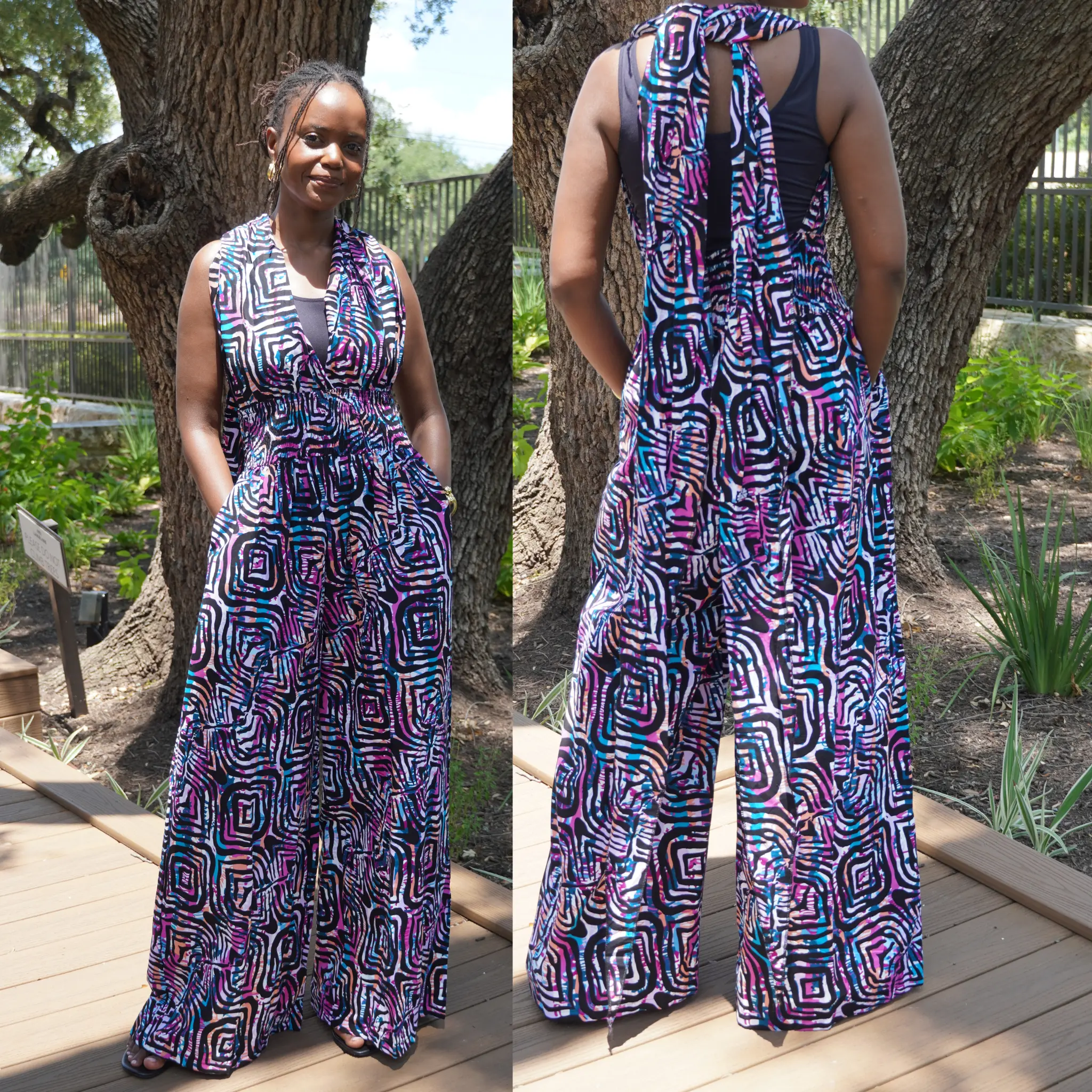 Cotton Infinity Breathable Elastic Waist Jumpsuit