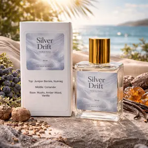 Silver Drift Extrait De Parfum Spray 50ml Unisex by The House of Phoenix Fresh Clean Woody Musk Fragrance