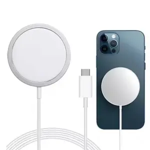 Magnetic Wireless Charger 15W Compatible with MagSafe iPhone 16/15/14/13 Series Charging Cable Device Lightning