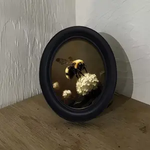 Vintage Bee Honey Pattern Decorative Home Item, Unique Artwork, Perfect for Halloween Christmas Thanksgiving, Wall Decoration for Room Office