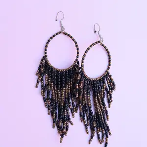 Seed Beads Bohemian Dangle Earrings
