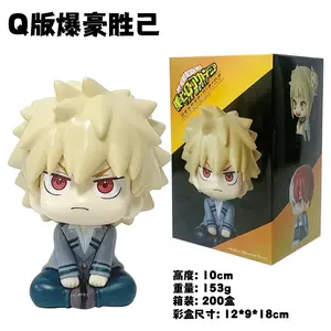 LK Anime My Hero Academia Deku Izuku Midoriya Katsuki Bakugo Shoto Todoroki Toga Himiko Cute PVC Action Figures Toys 10cm