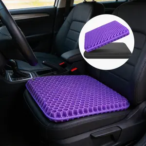Premium Breathable Honeycomb Gel Seat Cushion, Ice Sensation Cooling Pad for Office Chair & Car Seat, Ergonomic Tailbone Pain Relief, Ideal for Desk Workers