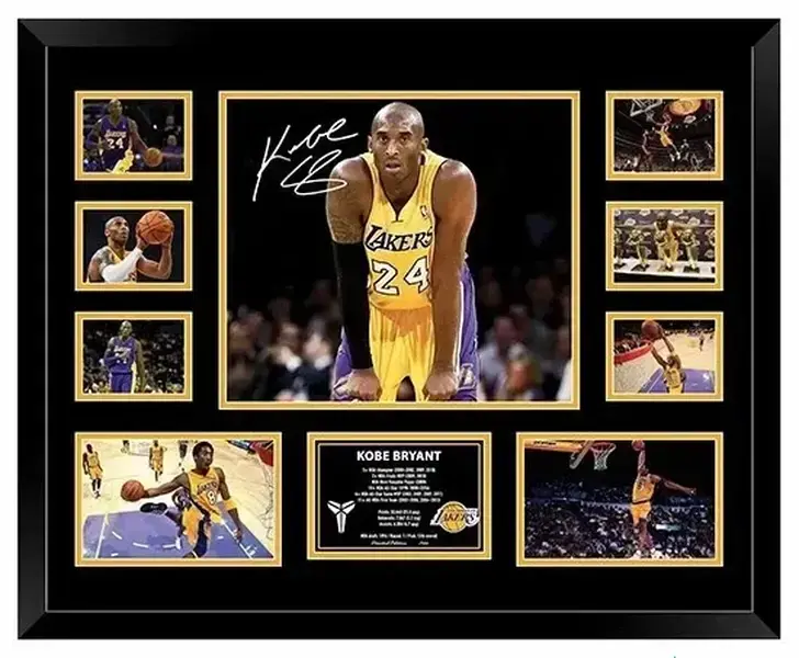 Kobe Bryant La Lakers Poster Signed Photo Limited Edition, Gift For Fans ( Unframed - Print Only )