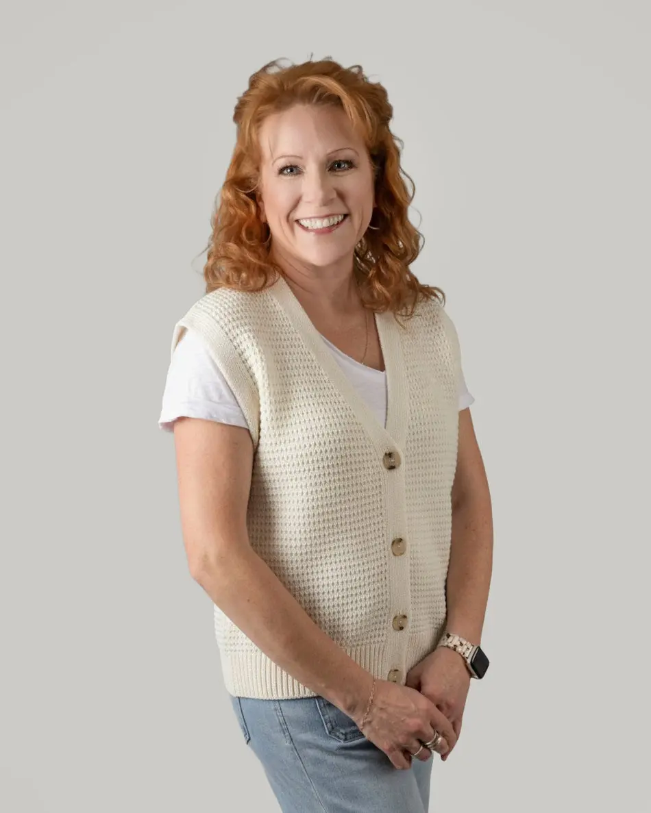 Crochet V-Neck Button Down Sweater Vest